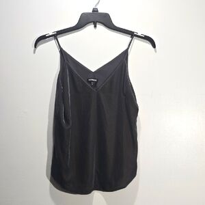 Express Gray Velvety Sleeveless Tank Top XS